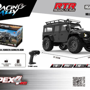 RC terenski automobil RTR APEX 4 1:16 crni