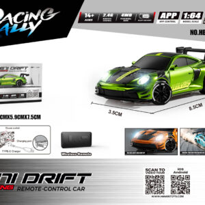 RC automobil za MINI Drift 1:64 SmokeRacer zeleni