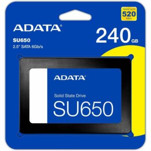 ADATA SSD SU650, R520/W450, 240GB, 7mm, 2.5″