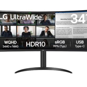 LG 34WR55QK 34” WQHD, 100Hz, 2x HDMI, DP, USB-C